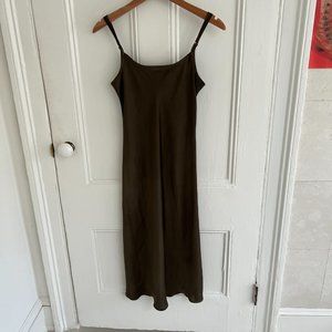 Creatures of Comfort Olive Slip Dress - Size 8